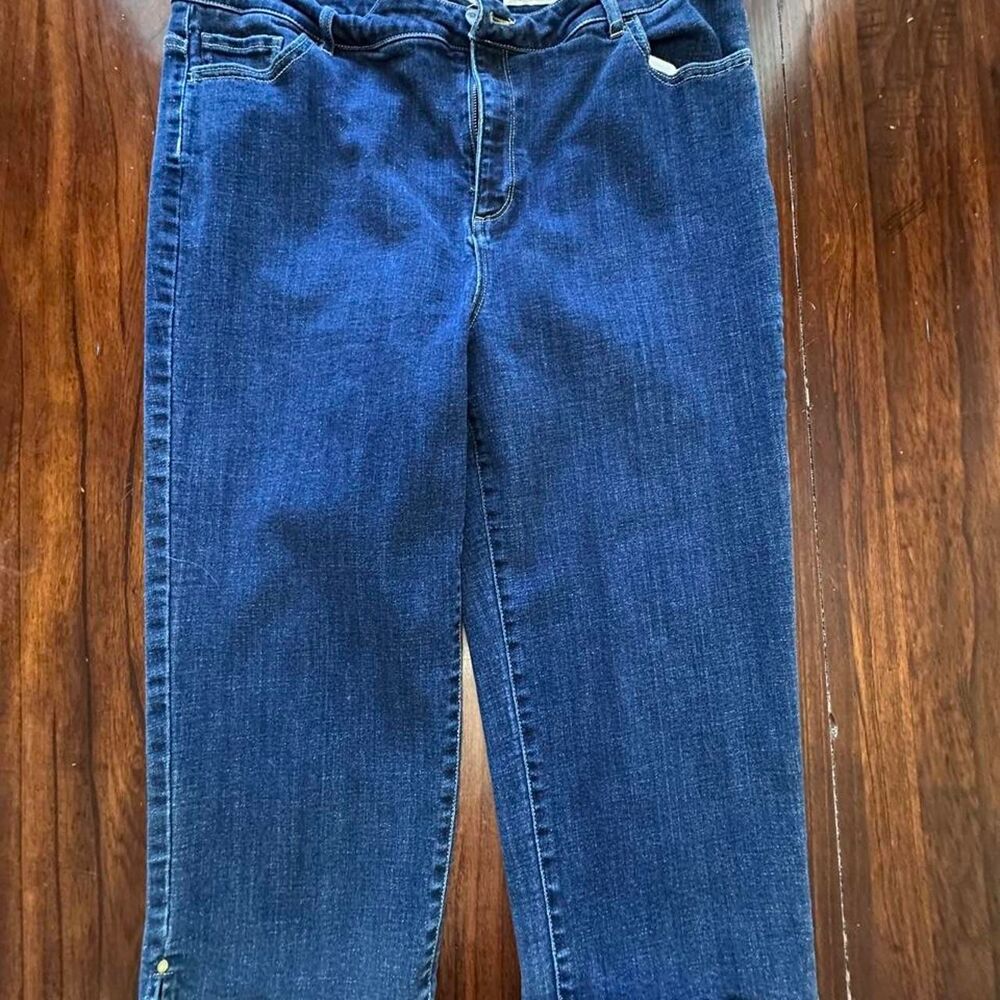 Logo-by-lori-goldstein Women's Blue and Navy Jeans